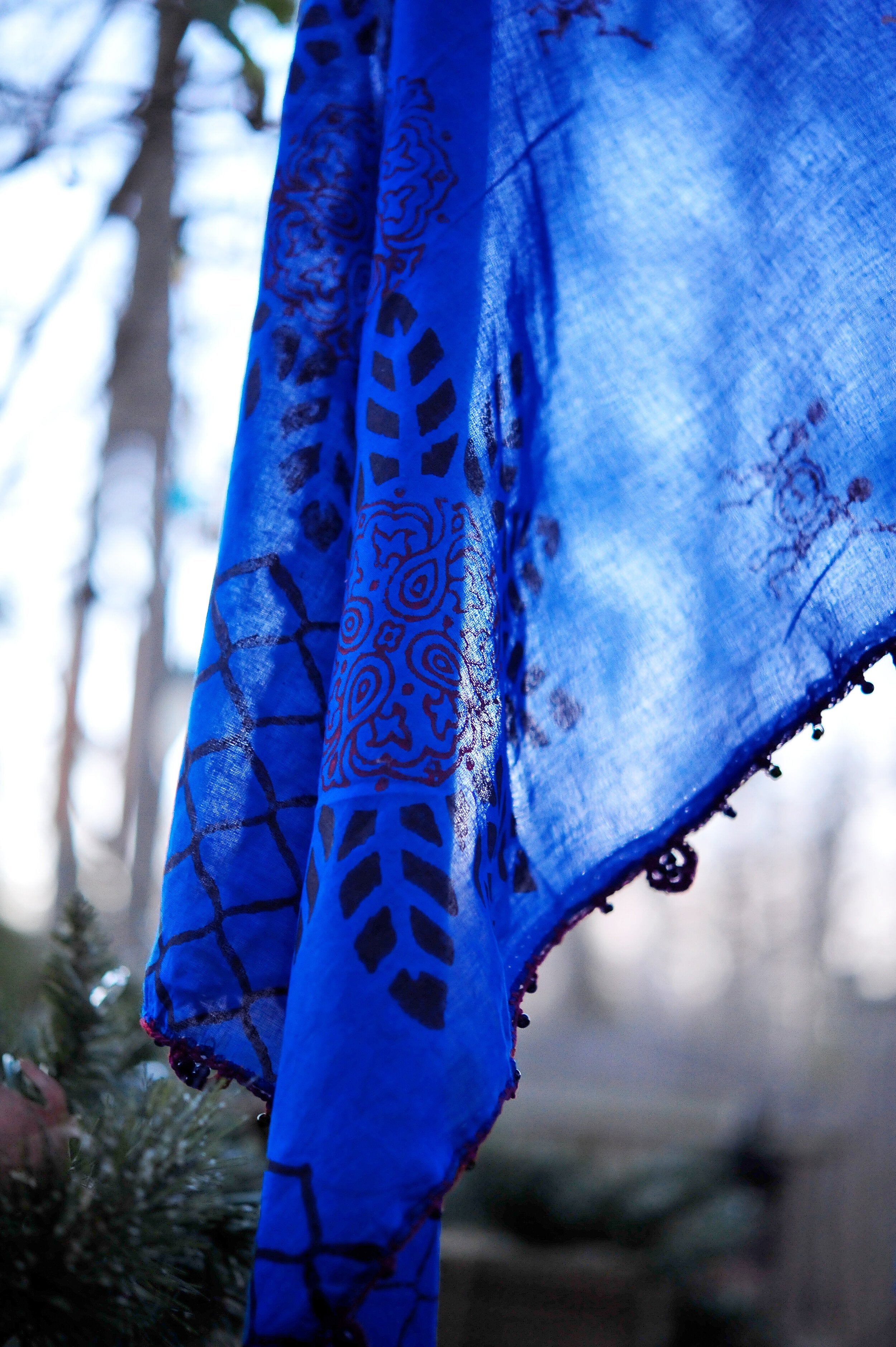 Nuance bleu profond